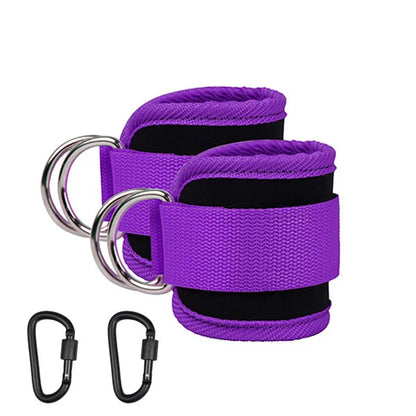 TPE Resistance Bands Ankle Straps Fitness Set D-Ring Support Ankle Cuffs Yoga Gym Equipment Guard Leg Strength Safety Extensions