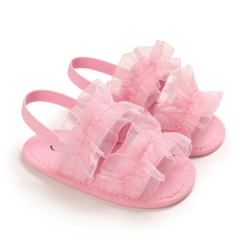 Summer Classic Multiple Pink Baby Sandals Comfortable and Casual Walking Shoes for Girls Aged 0-18 Months