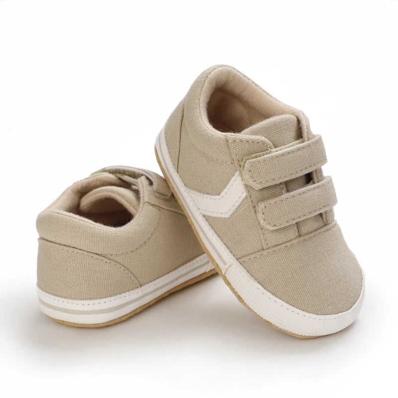 Hot Selling Baby Shoes Classic Soft Sole Shoes Newborn Casual Fashion Sports Shoes Infant Toddler Solid Color Strips Crib Shoes