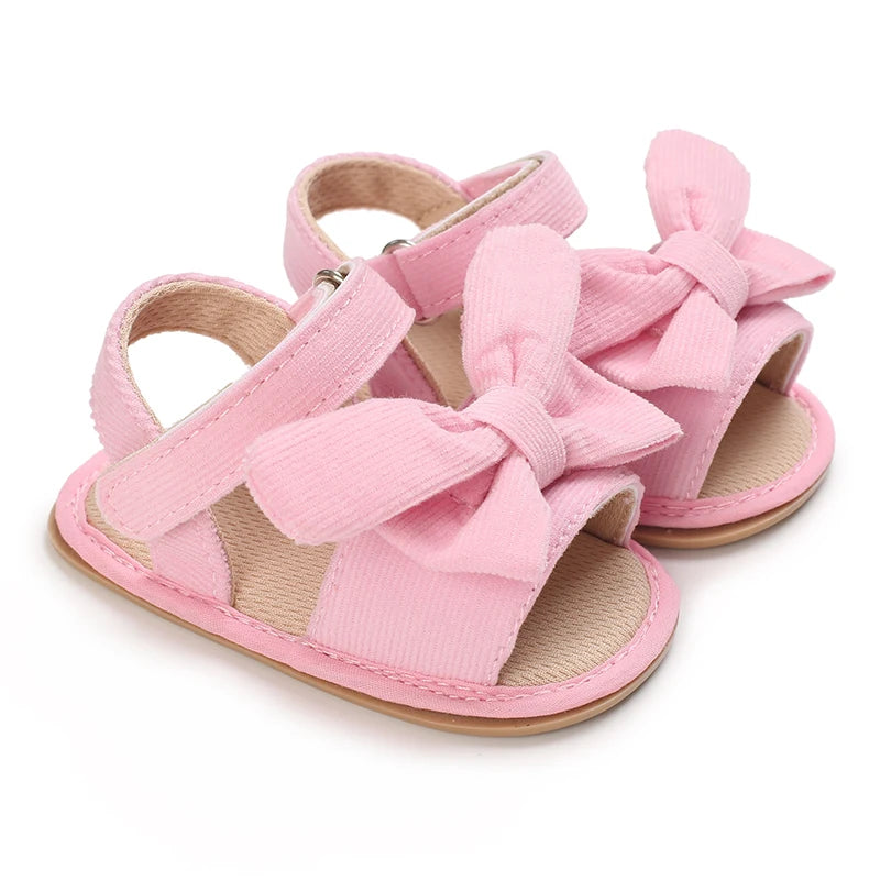 Summer Classic Multiple Pink Baby Sandals Comfortable and Casual Walking Shoes for Girls Aged 0-18 Months