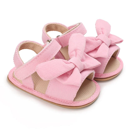 Summer Classic Multiple Pink Baby Sandals Comfortable and Casual Walking Shoes for Girls Aged 0-18 Months