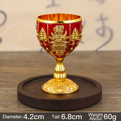 Vintage Chalice Goblet Royal Wine Cups King Arthur European Style Whiskey Cup Renaissance Medieval Gifts Communion