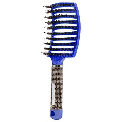 Hair Brush Hair Comb Detangling Hair Brush Bristle&Nylon Women Wet Massage Comb Curly Hairdressing Salon Styling Tools