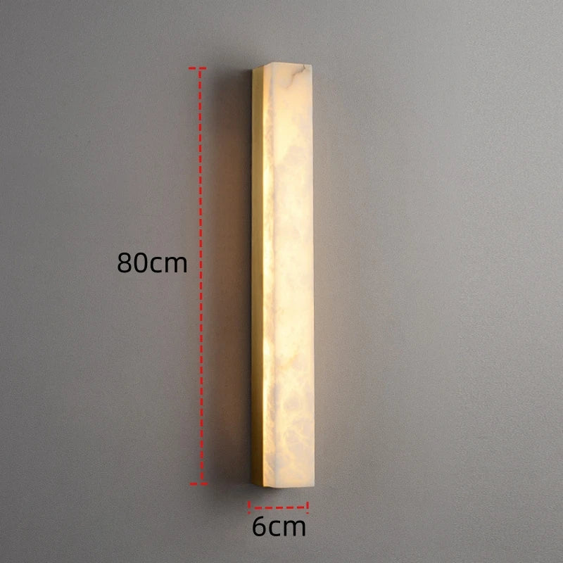 Marble Copper Body Wall Lamp Modern Minimalist New Chinese Living Room TV Background Wall Decorative Lamp Aisle Corridor Bedroom