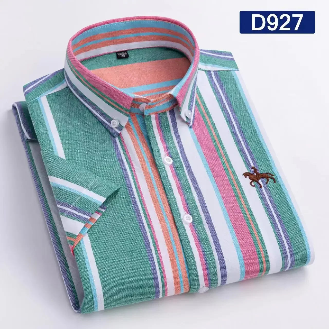 Large size men short sleeve shirt 100% pure cotton oxford tops summer slim fit formal plain shirt Casual Shirts new 6XL business