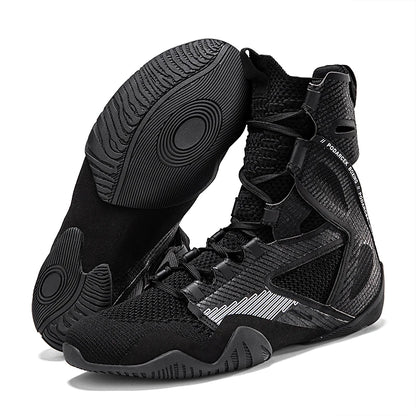 Men Professional Boxing Shoes Adult Breathable Fighting Sneakers Wearable Gear Wrestling Shoes Sport Brand Training Boxing Boots