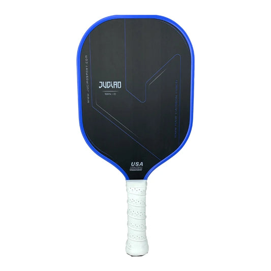 JUCIAO USAPA Approved Thermoformed Unibody T700 Raw Carbon Fiber Pickleball Paddle Spin Textured Surface With Foam Edge