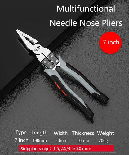 Multi Graph Multifunctional Alicate Diagonal Pliers Needle Nose Hardware Tools Universal Wire Cutters Electrician Bocorese