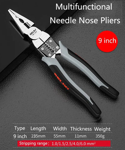 Multi Graph Multifunctional Alicate Diagonal Pliers Needle Nose Hardware Tools Universal Wire Cutters Electrician Bocorese