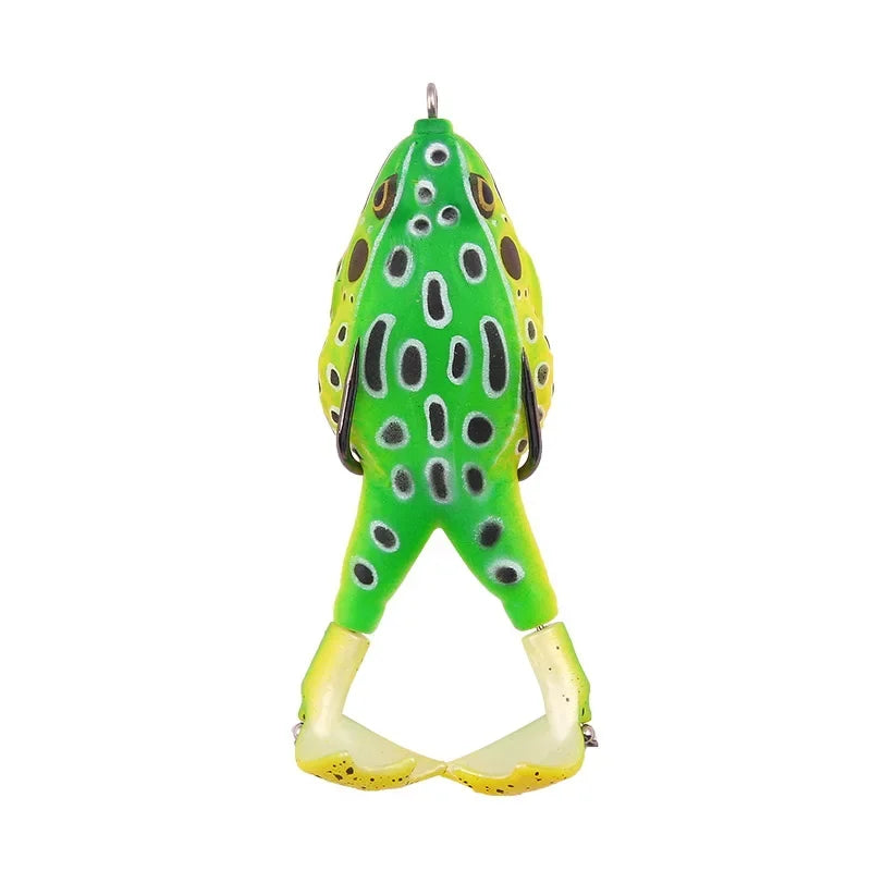 Frog Lure Double Propeller Legs Silicone Soft Baits 13.6g 16.6g Topwater Wobblers Artificial Bait For Bass Catfish Fishing Tools