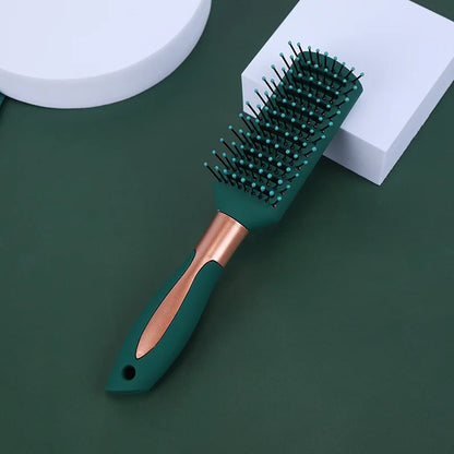 4 Pcs Hair Brush Set Anti Static Massage Oval Comb With Silicone Cushion Base Detangling Brush Round Hair Brush Vent Hair Brush