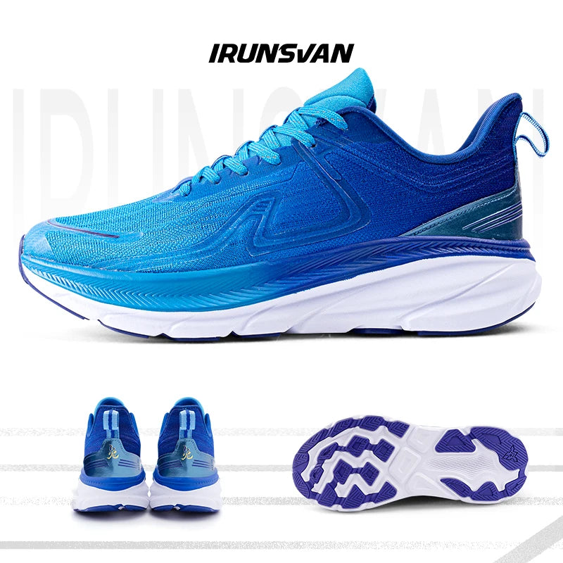 IRUNSVAN 2024 Original Air Cushion Running Shoes Fitness Jump Exercise Breathable Sports Shoes Men's Walking Shoes