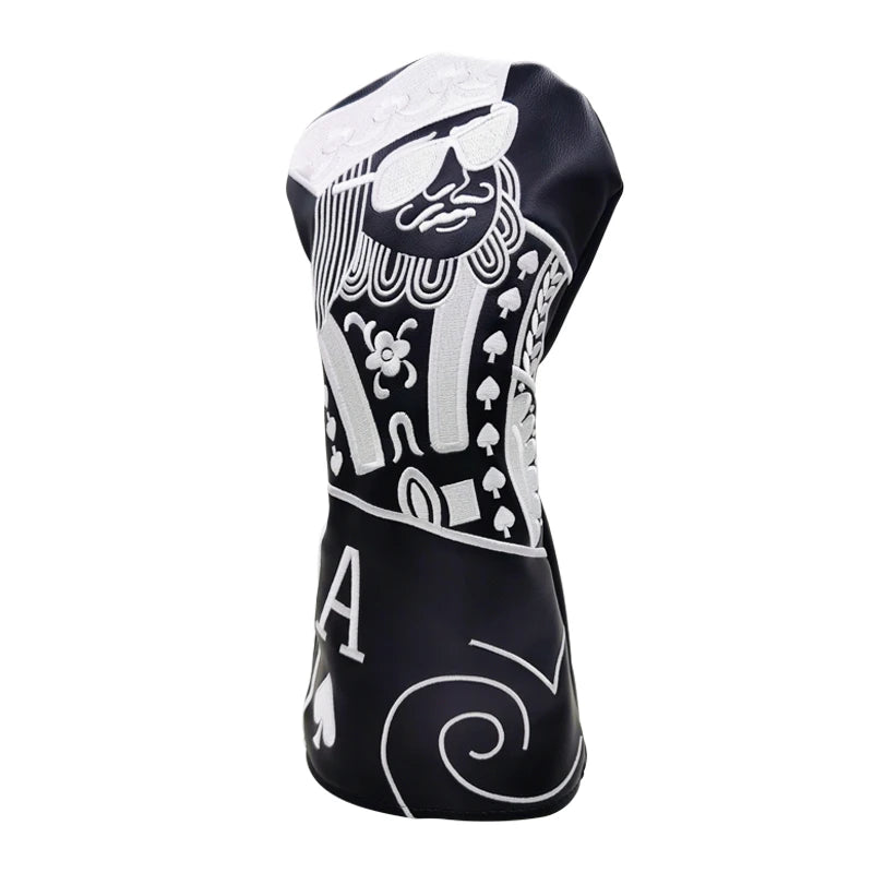 JQK Golf Club #1 #3 #5 Wood Headcovers Driver Fairway Woods Cover PU Leather High quality Putter Head Covers