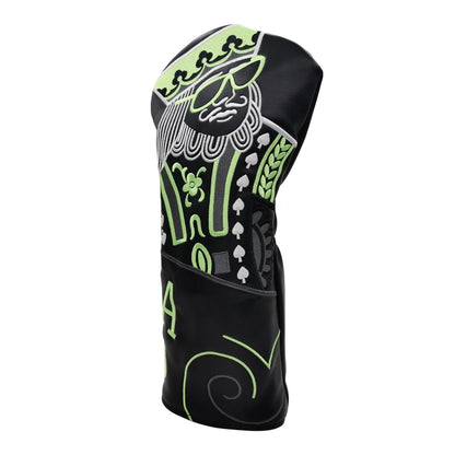 JQK Golf Club #1 #3 #5 Wood Headcovers Driver Fairway Woods Cover PU Leather High quality Putter Head Covers