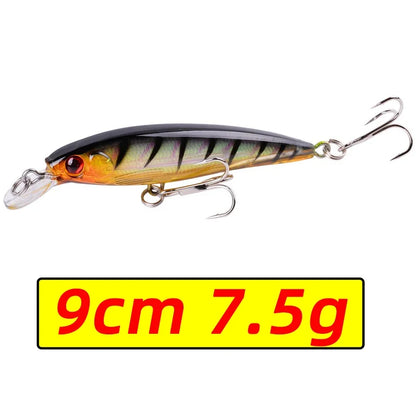 1PCS Laser Minnow Fishing Lure 11CM 13G pesca hooks fish wobbler tackle crankbait artificial japan hard bait swimbait