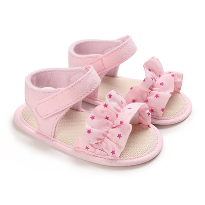 Summer Classic Multiple Pink Baby Sandals Comfortable and Casual Walking Shoes for Girls Aged 0-18 Months