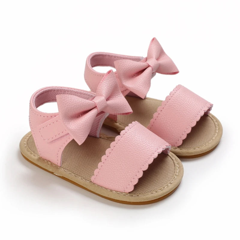 Summer Classic Multiple Pink Baby Sandals Comfortable and Casual Walking Shoes for Girls Aged 0-18 Months