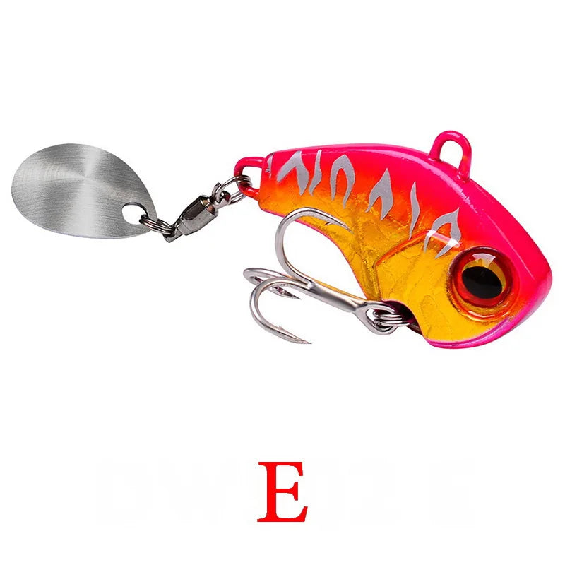 Fishing Lures Wobble Rotating Metal Vib Vibration Bait Winter Fishing 6g 15g 28g Artificial Hard Baits Spinner Spoon Lure Pesca