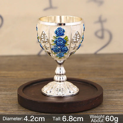 Vintage Chalice Goblet Royal Wine Cups King Arthur European Style Whiskey Cup Renaissance Medieval Gifts Communion