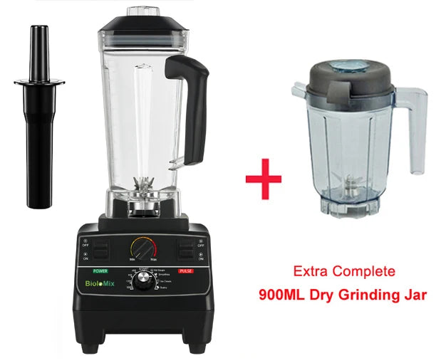 BioloMix BPA Free 2L Jar 2200W Professional Smart Timer Pre-programed Blender Mixer Juicer Food Processor Ice Smoothies Crusher