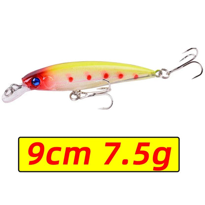 1PCS Laser Minnow Fishing Lure 11CM 13G pesca hooks fish wobbler tackle crankbait artificial japan hard bait swimbait