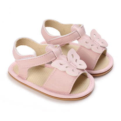 Summer Classic Multiple Pink Baby Sandals Comfortable and Casual Walking Shoes for Girls Aged 0-18 Months