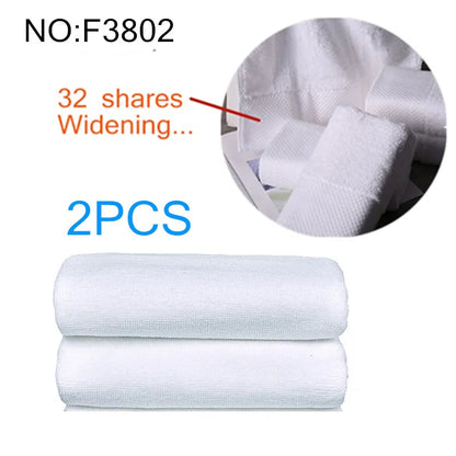 100% cotton thickened white towel jacquard soft bamboo fiber towel strengthen absorbent white towel for home hotel beauty salon