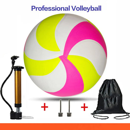 Volleyball,Size 5,Sports Gift, Outdoor Sports, Volleyball ball,Training,Optional: air pump + air needle + mesh bag