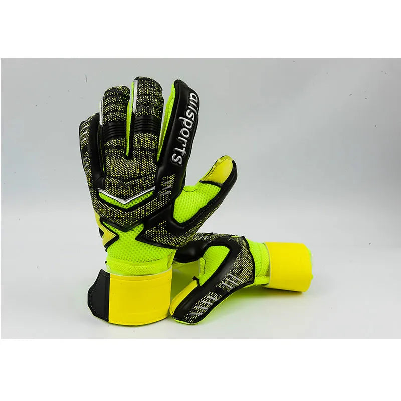 Kids Men Professional Soccer Goalkeeper Gloves 4mm Latex With Finger Protection Children Adults Football Goalie Gloves Protector