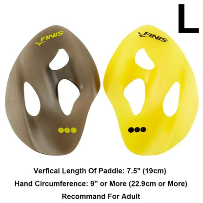 FINIS Iso Swimming Paddles Swimming Ergonomic Paddles Professional Strokes Practice Correction Swim Training Paddle