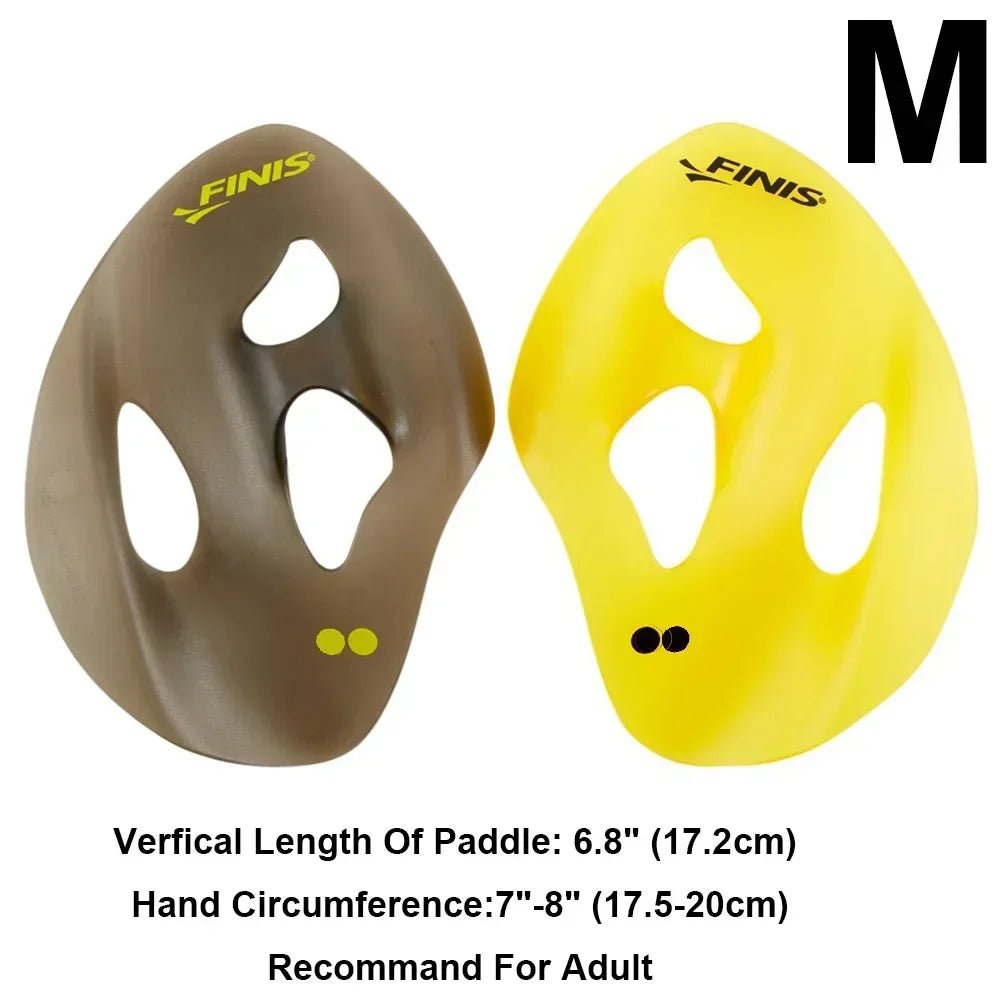 FINIS Iso Swimming Paddles Swimming Ergonomic Paddles Professional Strokes Practice Correction Swim Training Paddle