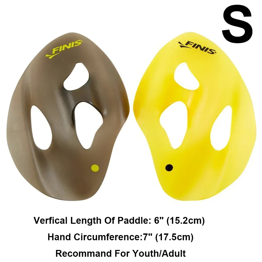 FINIS Iso Swimming Paddles Swimming Ergonomic Paddles Professional Strokes Practice Correction Swim Training Paddle