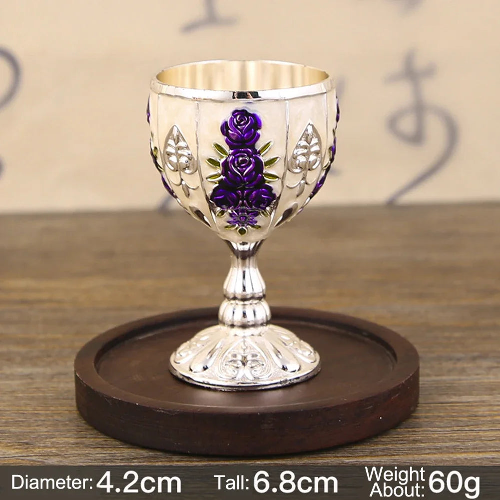 Vintage Chalice Goblet Royal Wine Cups King Arthur European Style Whiskey Cup Renaissance Medieval Gifts Communion