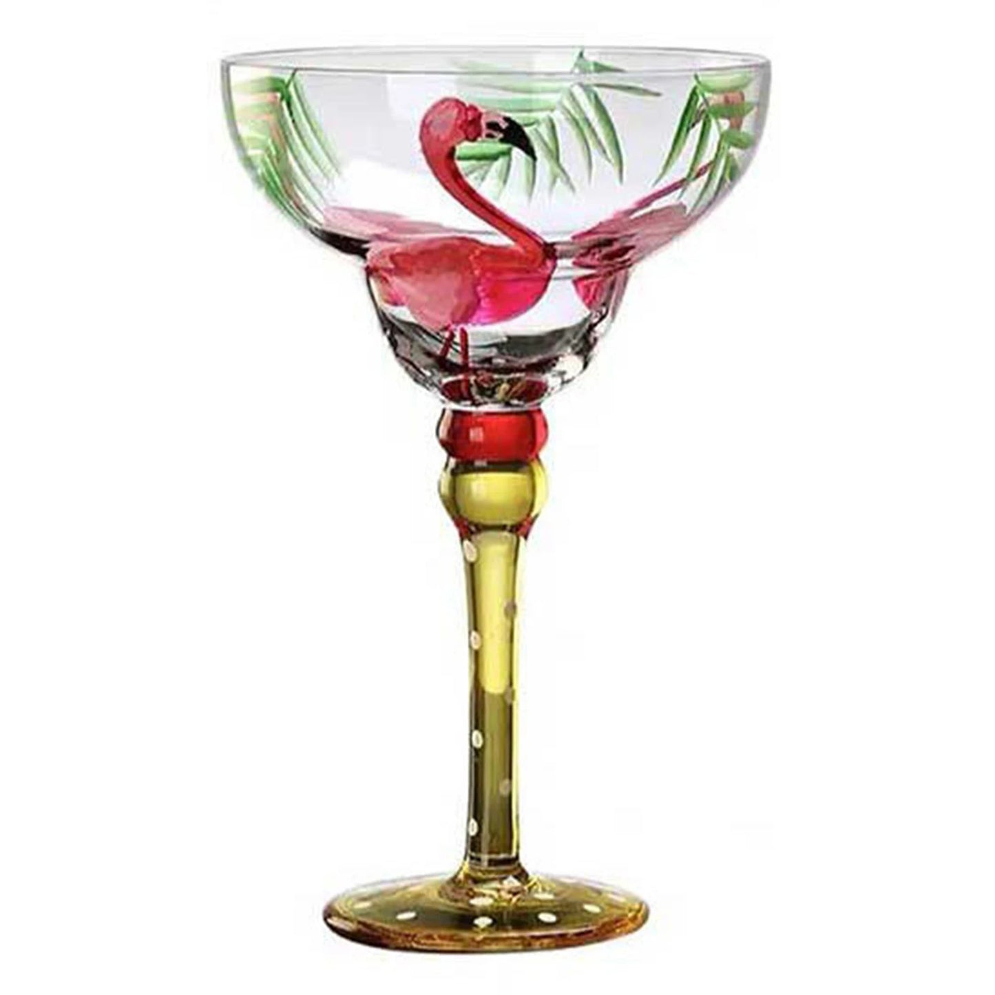 Painted Margarita Wine Glass Crystal Glass Hand-painted Cocktail Glass Alicia Home Goblet for Home Bar Wedding Party Dropship