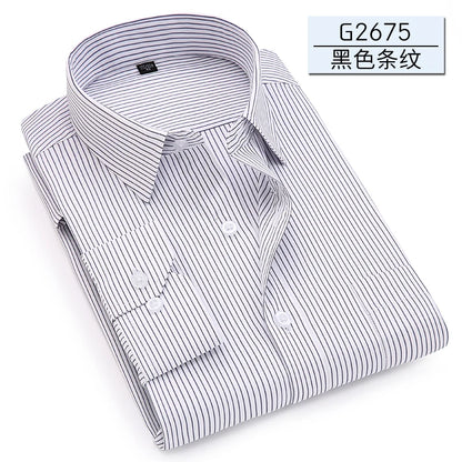 Men Classic Long Sleeve Dress Shirt Regular Pocket Fit Formal Business Work Office Casual Button White Social Shirts S-7XL