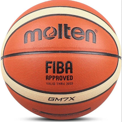 Molten GM7X Basketball Standard Ball, Official Certification, Competition, Men's and Women's Training Ball Team, Size 7