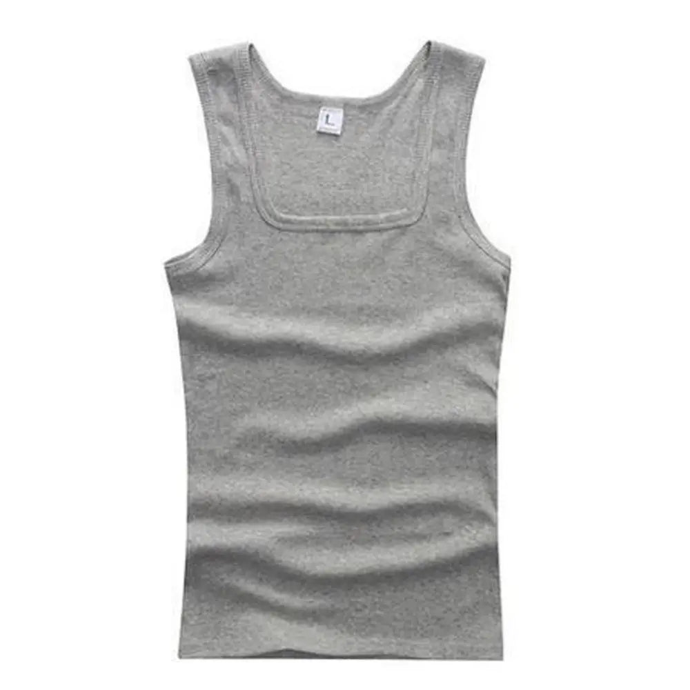 HOT Summer Plus Size Male Clothes Tank Tops 100% Pure Cotton Sleeveless Fitness T-shirt Elastic Bodybuilding Vest For Men Women