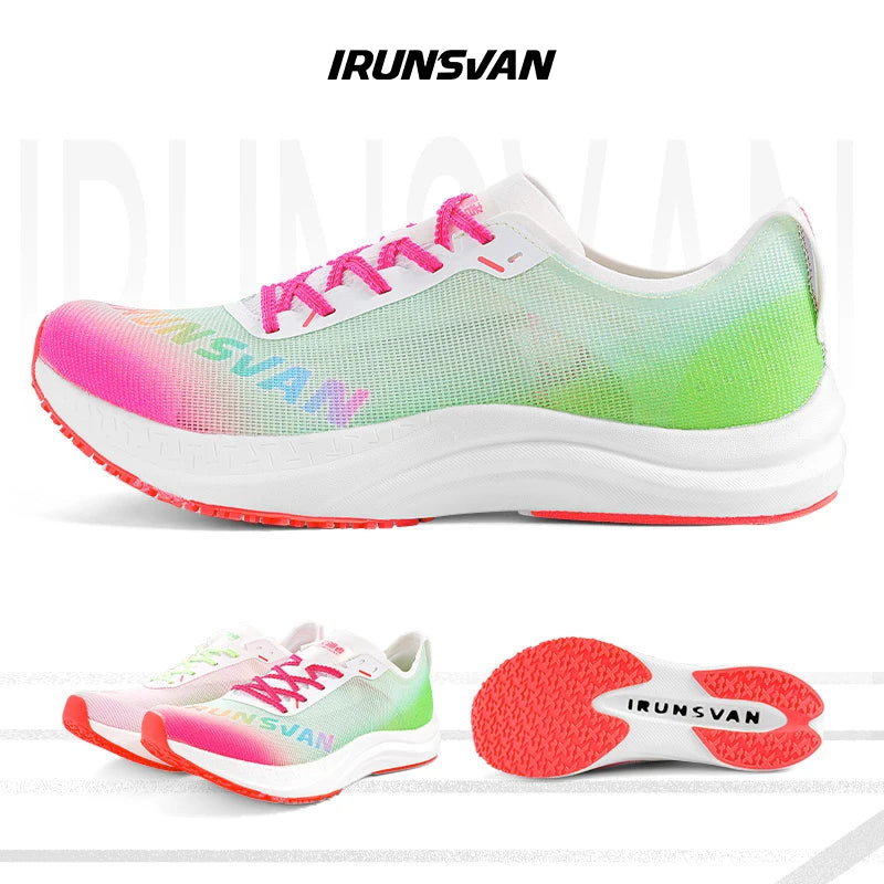 IRUNSVAN  GUANJUE TOP 1.0 for Unisex 2024 New Professional Marathons Running Shoes Breathable Anti-slip Shock-Absorbant Sneakers