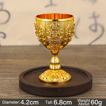 Vintage Chalice Goblet Royal Wine Cups King Arthur European Style Whiskey Cup Renaissance Medieval Gifts Communion