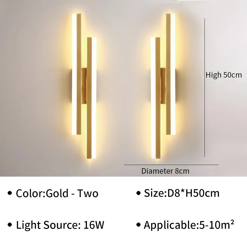 Modern LED Wall Light for Living Room Stairs Bedroom Corridor Wall Sconces Lamp Home Interior Decoration Lighting Fixture