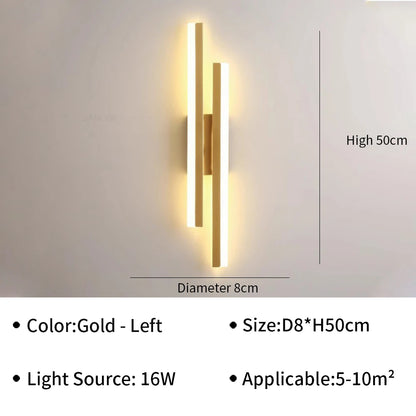 Modern LED Wall Light for Living Room Stairs Bedroom Corridor Wall Sconces Lamp Home Interior Decoration Lighting Fixture