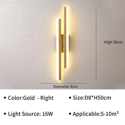 Modern LED Wall Light for Living Room Stairs Bedroom Corridor Wall Sconces Lamp Home Interior Decoration Lighting Fixture