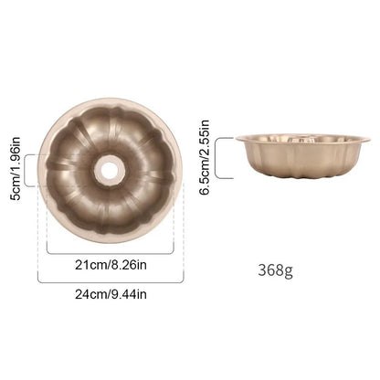 Non-Stick Metal Bake Mould Round Cake Pan Bakeware Carbon Steel Cakes Molds Donut Hollow Mold Kitchen Accessories