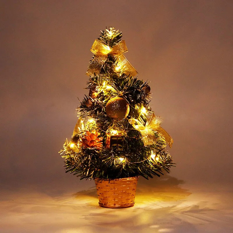 20/30/40cm Christmas Tree Home Bedroom Party Decorations Artificial Christmas Tree Children DIY Handicraft 2025 New Year Gift