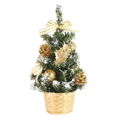 20/30/40cm Christmas Tree Home Bedroom Party Decorations Artificial Christmas Tree Children DIY Handicraft 2025 New Year Gift