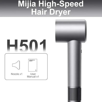 Xiaomi Mijia Electric Hair Dryer H501 High Speed Negative Ions 110,000 Rpm Professional Care Hair 62m/s Wind 1600W Quick Drying