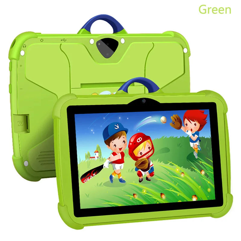 New 7 Inch 5G WiFi Kids Tablet For Study Education Quad Core 4GB RAM 64GB ROM WiFi Tablets With Portable Case For Children Gifts