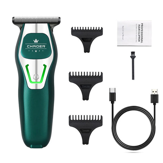 Professional Hair Clipper for Barber Salon Men Shaver Electric Beard Trimmer T Blade 0 MM Cordless Hair Cutter Haircut Machine