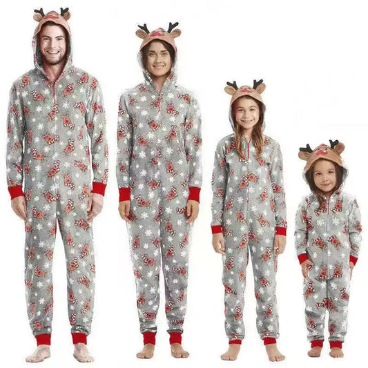 Christmas Matching Family Outfits Father Son Romper Baby Mother Daughter Clothes Family Looking Jumpsuit Pajamas