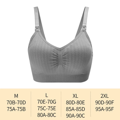 New High Quality Single Handed Front Buckle Nursing Bra Breathable Women Breastfeeding Underwear Seamless Maternity Bra Push Up